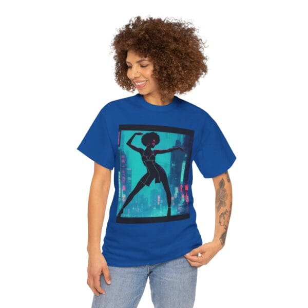 Empowerment Unisex Heavy Cotton Tee - Bold Urban Vibes "Black Joy in Motion. Strength in Every Step." - Image 61