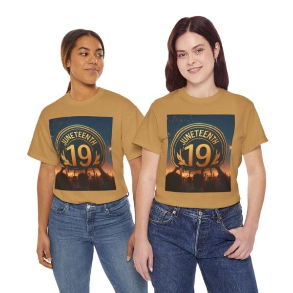 Juneteenth Celebration Unisex Heavy Cotton Tee June 19, 1865—The Truth Unfolds 💚 - Image 53