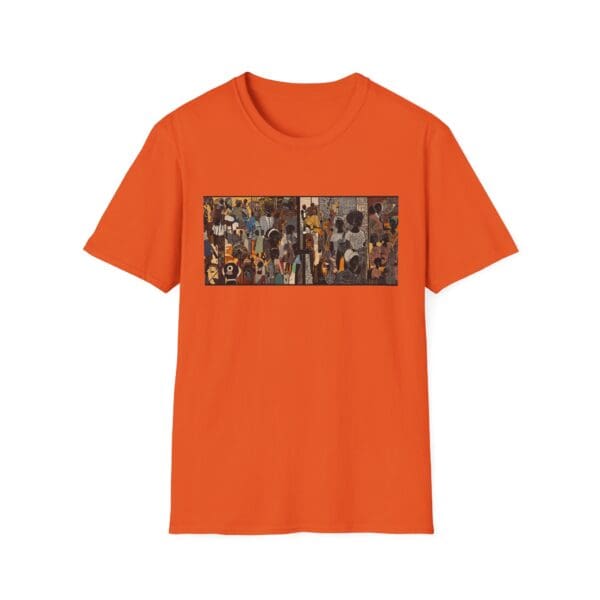 Artistic Unisex Softstyle T-Shirt - Vibrant Community Design "Wear the Movement. Live the Story." - Image 15