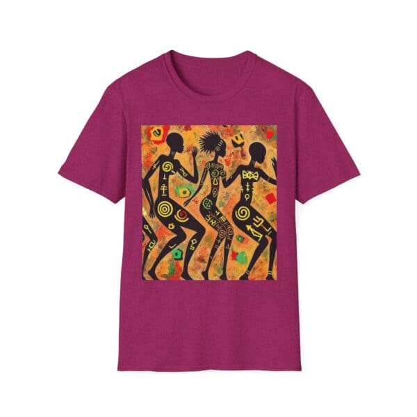 Artistic Dance Unisex Softstyle T-Shirt - Vibrant Culture Print "Symbols of the Past. Strength for the Future." - Image 56