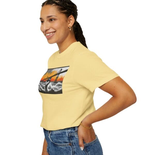 Empowerment Garment-Dyed Unisex T-Shirt - Bold Fist Design Defiant in the Storm, Rising in Strength - Image 53