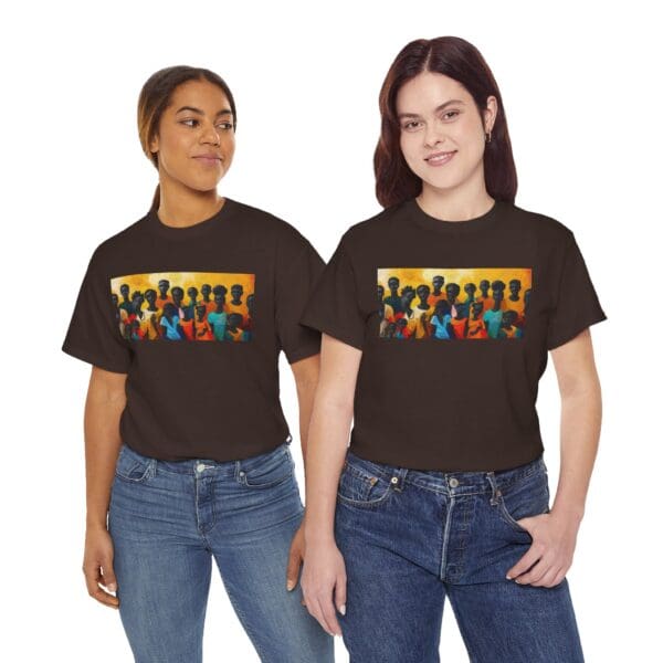 Cultural Unity Unisex Heavy Cotton Tee - Art Inspired Graphic Shirt "Bright Sun. Bold Spirit. Timeless Legacy." - Image 52