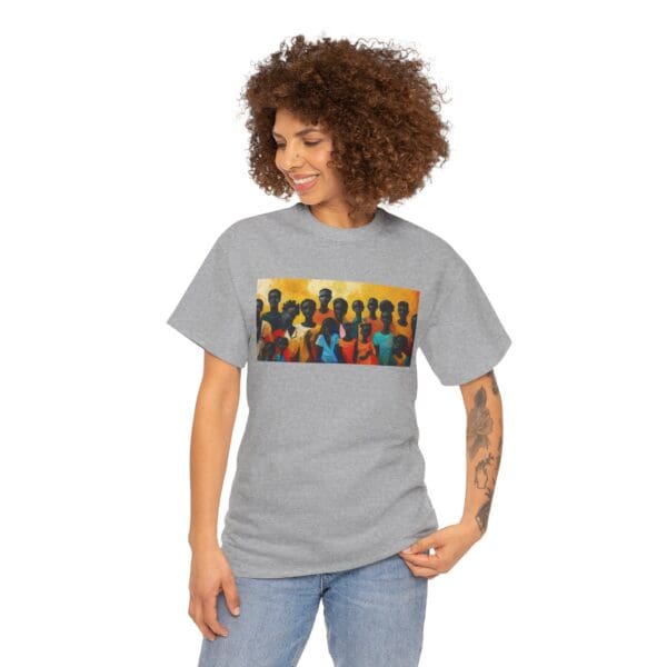 Cultural Unity Unisex Heavy Cotton Tee - Art Inspired Graphic Shirt "Bright Sun. Bold Spirit. Timeless Legacy." - Image 23
