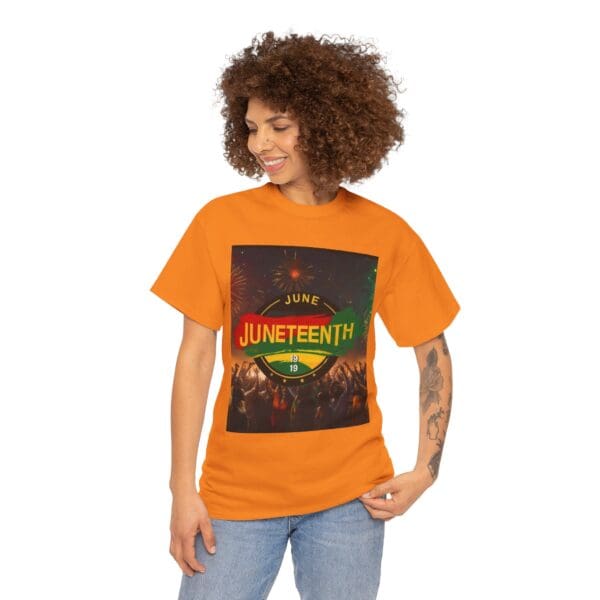 Juneteenth Celebration Unisex Heavy Cotton Tee Juneteenth: The Spirit of Liberation - Image 67