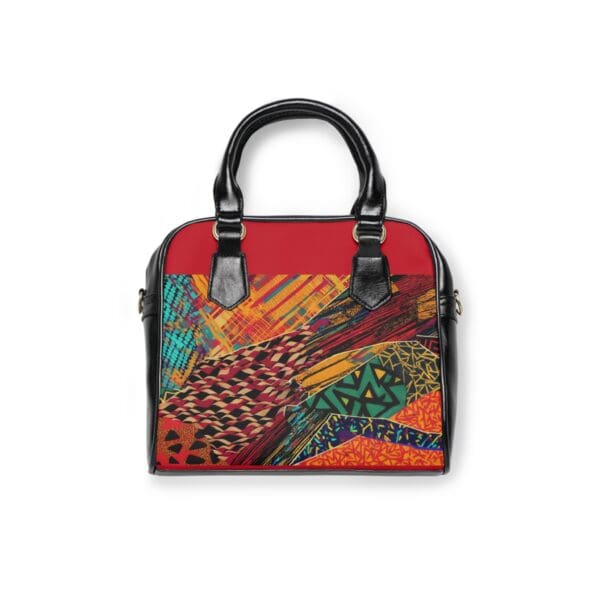 Vibrant Printed Shoulder Handbag - Stylish Tote for Everyday Use
