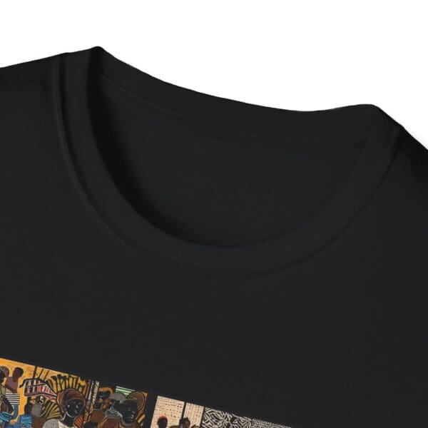 Artistic Unisex Softstyle T-Shirt - Vibrant Community Design "Wear the Movement. Live the Story." - Image 9