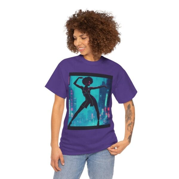 Empowerment Unisex Heavy Cotton Tee - Bold Urban Vibes "Black Joy in Motion. Strength in Every Step." - Image 70