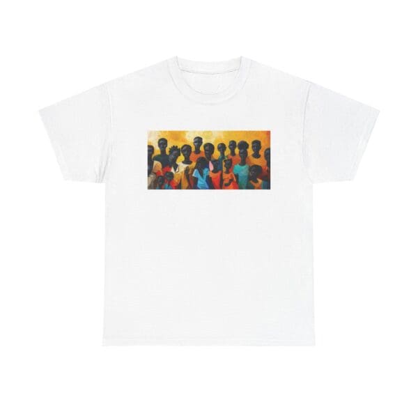 Cultural Unity Unisex Heavy Cotton Tee - Art Inspired Graphic Shirt "Bright Sun. Bold Spirit. Timeless Legacy."