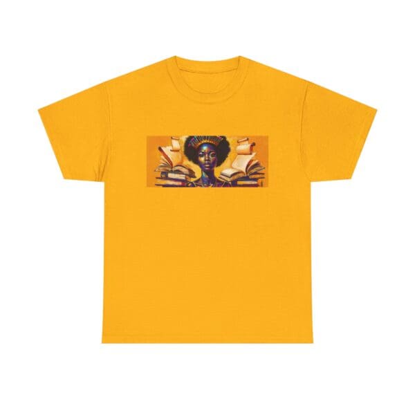 Artistic Unisex Heavy Cotton Tee - Unique Graphic Design  "Afro-Centric. Knowledge-Driven. - Image 33