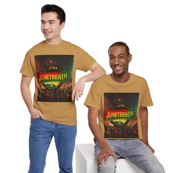 Juneteenth Celebration Unisex Heavy Cotton Tee Juneteenth: The Spirit of Liberation - Image 60