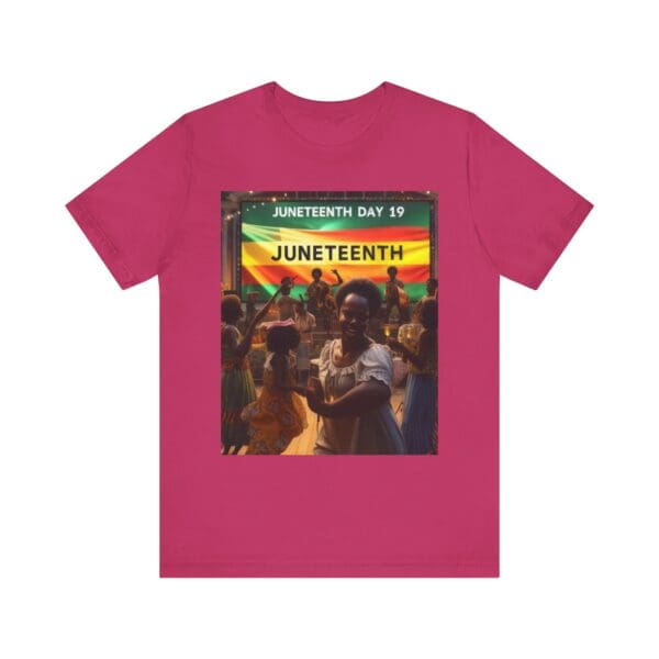 Juneteenth Celebration Tee, Unisex Jersey T-Shirt, Short Sleeve Graphic Tee, Black History Month Shirt, Family Reunion Apparel, Gift [...]"Juneteenth: Freedom Forever, Legacy Unbreakable." - Image 129