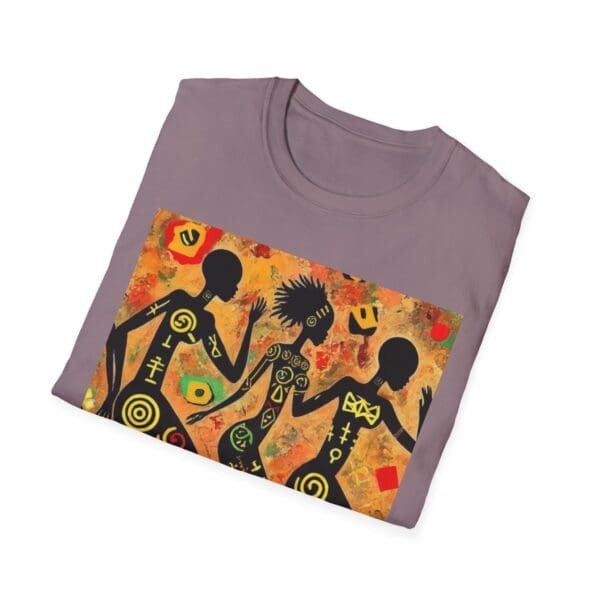 Artistic Dance Unisex Softstyle T-Shirt - Vibrant Culture Print "Symbols of the Past. Strength for the Future." - Image 99