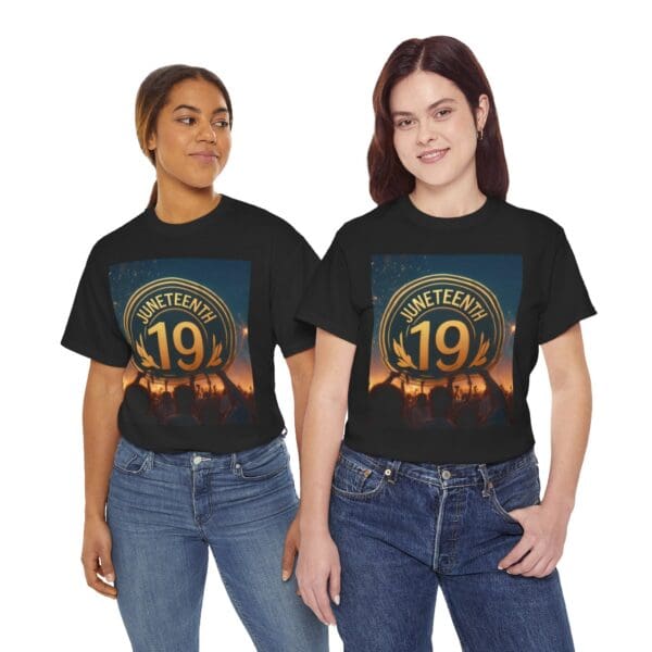Juneteenth Celebration Unisex Heavy Cotton Tee June 19, 1865—The Truth Unfolds 💚 - Image 19
