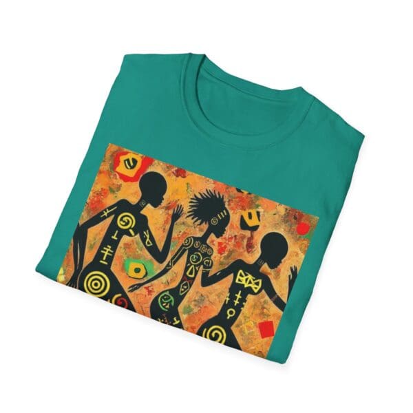 Artistic Dance Unisex Softstyle T-Shirt - Vibrant Culture Print "Symbols of the Past. Strength for the Future." - Image 75