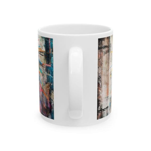 Colorful Artistic Ceramic Mug - 11oz & 15oz - Perfect for Coffee Lovers and Art Enthusiasts Heritage in Color - Image 2
