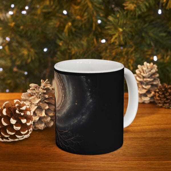 Cosmic Spirit Ceramic Mug – 11oz & 15oz | Retro Vibes for Nature Lovers "Grounded in Truth. Rising Beyond Limits." - Image 10