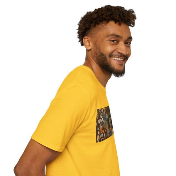 Artistic Unisex Softstyle T-Shirt - Vibrant Community Design "Wear the Movement. Live the Story." - Image 37