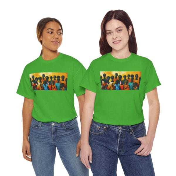 Cultural Unity Unisex Heavy Cotton Tee - Art Inspired Graphic Shirt "Bright Sun. Bold Spirit. Timeless Legacy." - Image 79