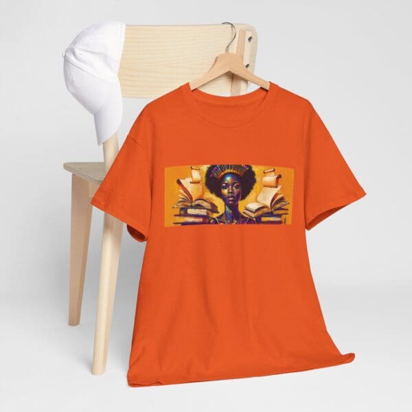 Artistic Unisex Heavy Cotton Tee - Unique Graphic Design  "Afro-Centric. Knowledge-Driven. - Image 47