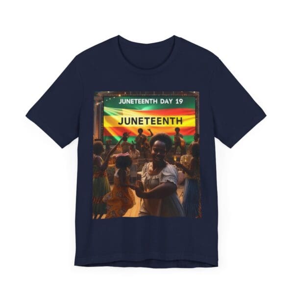 Juneteenth Celebration Tee, Unisex Jersey T-Shirt, Short Sleeve Graphic Tee, Black History Month Shirt, Family Reunion Apparel, Gift [...]"Juneteenth: Freedom Forever, Legacy Unbreakable." - Image 90