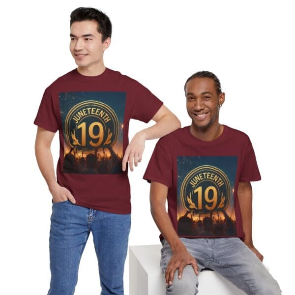 Juneteenth Celebration Unisex Heavy Cotton Tee June 19, 1865—The Truth Unfolds 💚 - Image 141