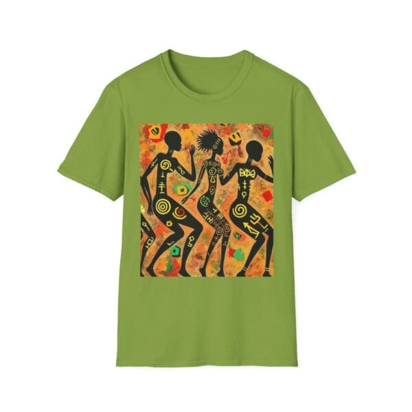 Artistic Dance Unisex Softstyle T-Shirt - Vibrant Culture Print "Symbols of the Past. Strength for the Future." - Image 48
