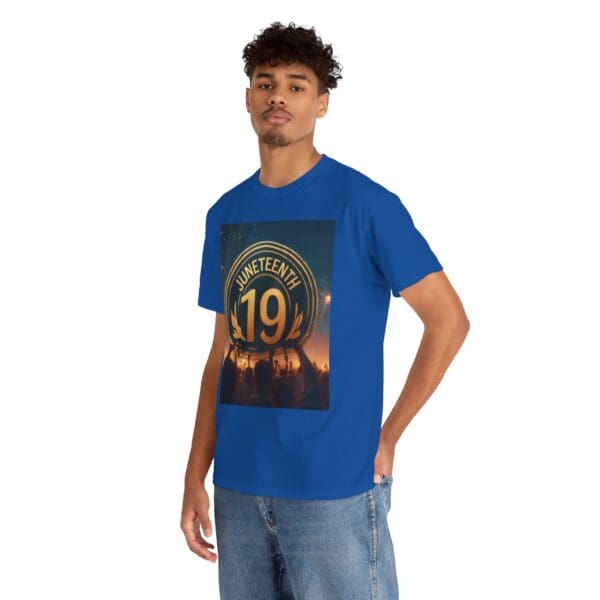 Juneteenth Celebration Unisex Heavy Cotton Tee June 19, 1865—The Truth Unfolds 💚 - Image 94