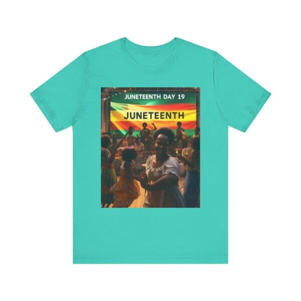 Juneteenth Celebration Tee, Unisex Jersey T-Shirt, Short Sleeve Graphic Tee, Black History Month Shirt, Family Reunion Apparel, Gift [...]"Juneteenth: Freedom Forever, Legacy Unbreakable." - Image 52