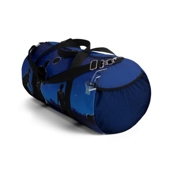Basketball Theme Duffel Bag - Perfect Gym Companion for Sports Enthusiasts 💙 “Blue Nights, Fierce Fights, Court - Image 4