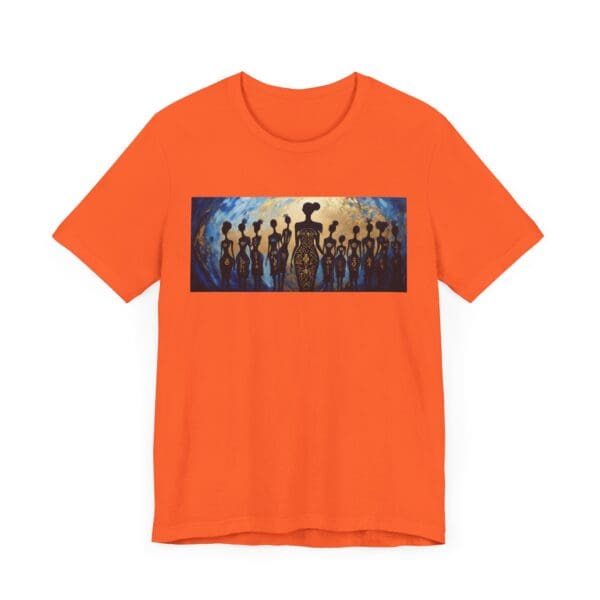 Artistic Unisex Jersey Tee - Colorful Silhouette Design - Image 11