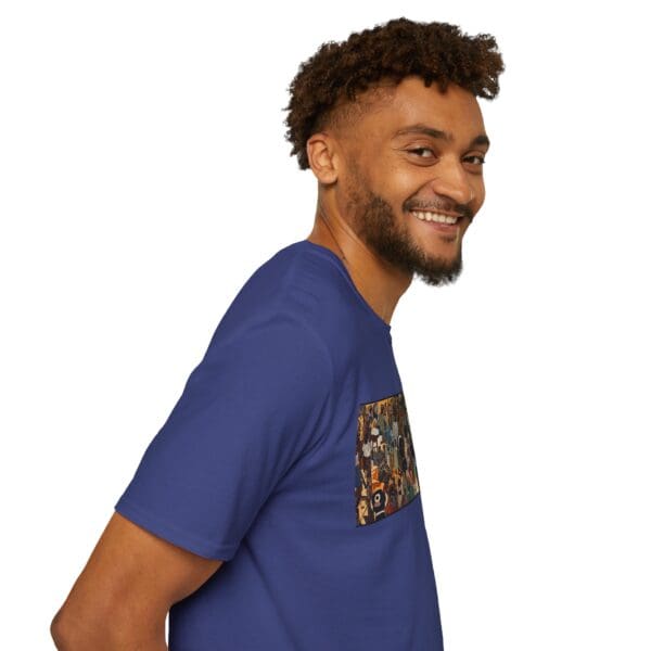 Artistic Unisex Softstyle T-Shirt - Vibrant Community Design "Wear the Movement. Live the Story." - Image 93