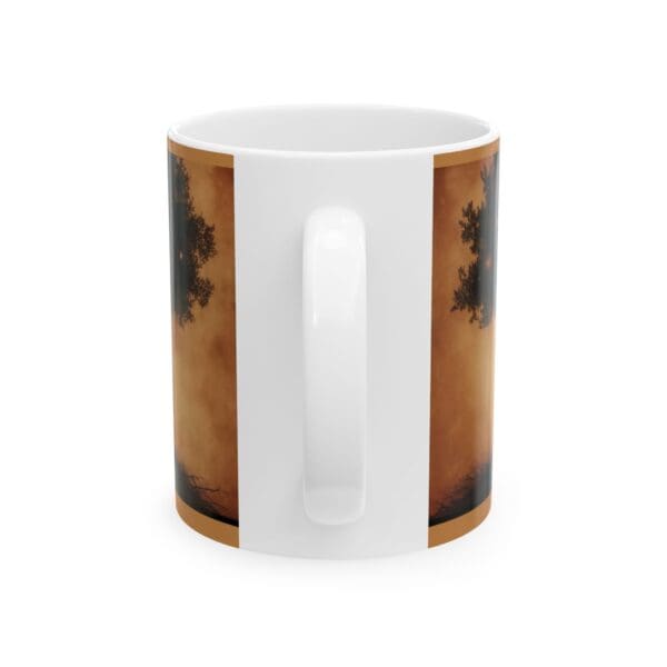 Galactic Tree Ceramic Mug - Fantasy Design for Nature Lovers "Sip with Purpose. Dream Without Limits." - Image 2