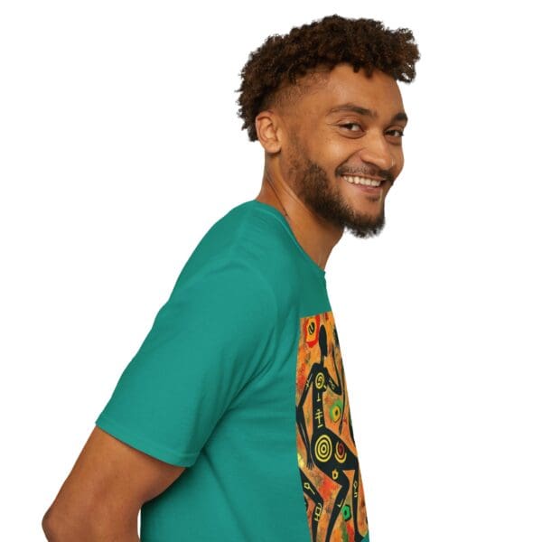 Artistic Dance Unisex Softstyle T-Shirt - Vibrant Culture Print "Symbols of the Past. Strength for the Future." - Image 78