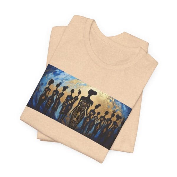 Artistic Unisex Jersey Tee - Colorful Silhouette Design - Image 33