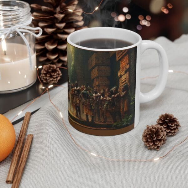 Ancient Civilization Ceramic Mug - Stunning 11oz & 15oz Art Design Crown is Yours. Own It. - Image 5