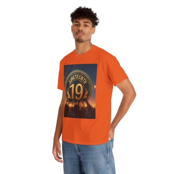 Juneteenth Celebration Unisex Heavy Cotton Tee June 19, 1865—The Truth Unfolds 💚 - Image 63