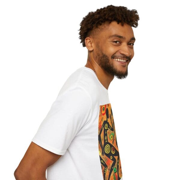 Artistic Dance Unisex Softstyle T-Shirt - Vibrant Culture Print "Symbols of the Past. Strength for the Future." - Image 7