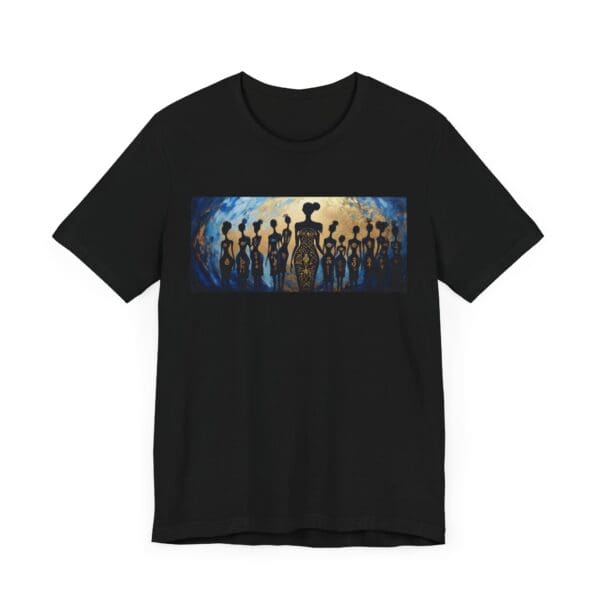 Artistic Unisex Jersey Tee - Colorful Silhouette Design - Image 21