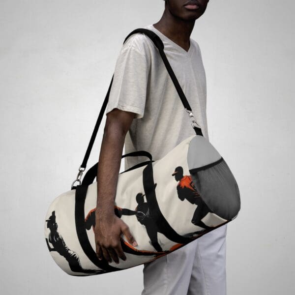 Sporty Baseball Duffel Bag for Athletes - Perfect for Gym, Travel, and Events  Gear up. Step up. Play big. Built for the hustle - Image 11