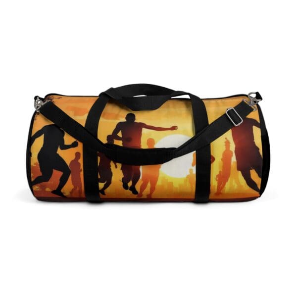 Sunset Silhouette Sport Duffel Bag - Perfect for Gym & Travel ⚡ “Speed, Strength, Style—All in One Bag.”