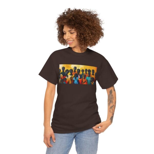 Cultural Unity Unisex Heavy Cotton Tee - Art Inspired Graphic Shirt "Bright Sun. Bold Spirit. Timeless Legacy." - Image 49