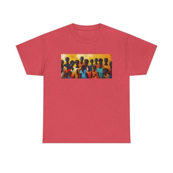Cultural Unity Unisex Heavy Cotton Tee - Art Inspired Graphic Shirt "Bright Sun. Bold Spirit. Timeless Legacy." - Image 107