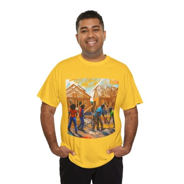 Inspirational Construction Worker Tee - Unisex Heavy Cotton Shirt - Image 51