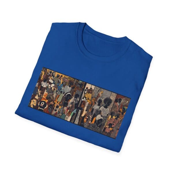 Artistic Unisex Softstyle T-Shirt - Vibrant Community Design "Wear the Movement. Live the Story." - Image 82