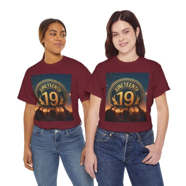 Juneteenth Celebration Unisex Heavy Cotton Tee June 19, 1865—The Truth Unfolds 💚 - Image 142