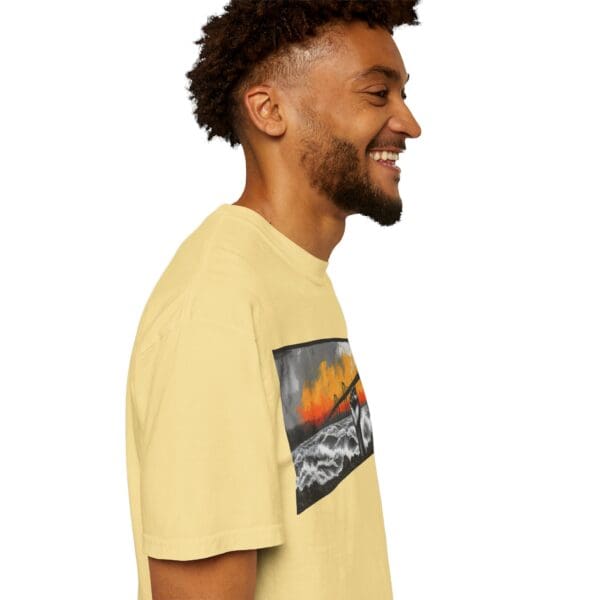 Empowerment Garment-Dyed Unisex T-Shirt - Bold Fist Design Defiant in the Storm, Rising in Strength - Image 56