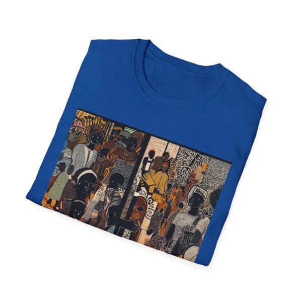 Artistic Unisex Softstyle T-Shirt - Vibrant Community Design - Image 82