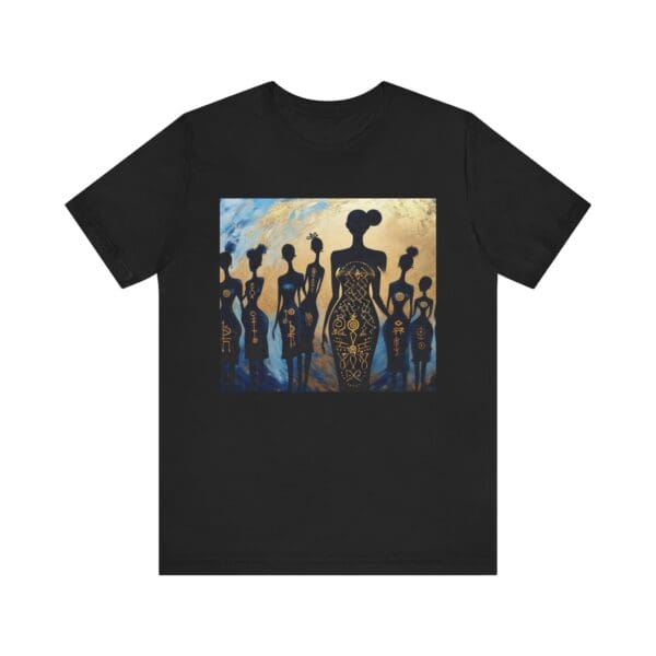 Artistic Unisex Jersey Tee - Colorful Silhouette Design - Image 19
