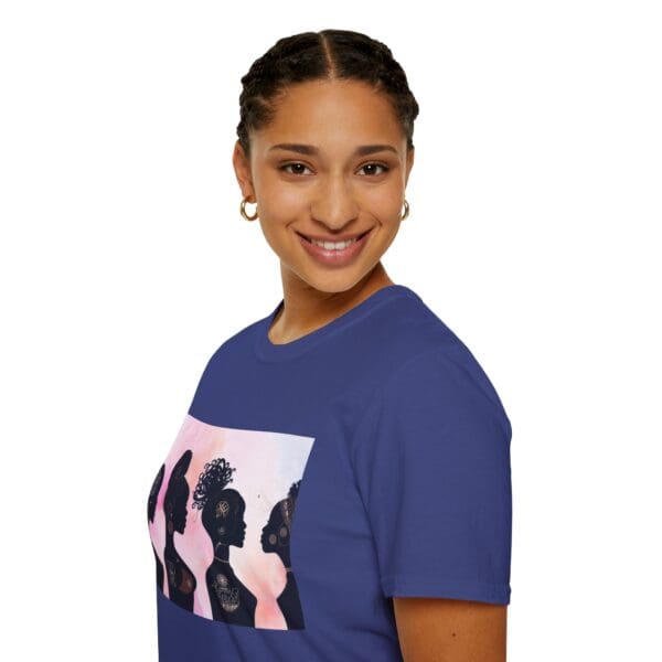 Empowerment Silhouette Unisex Softstyle T-Shirt - Image 68