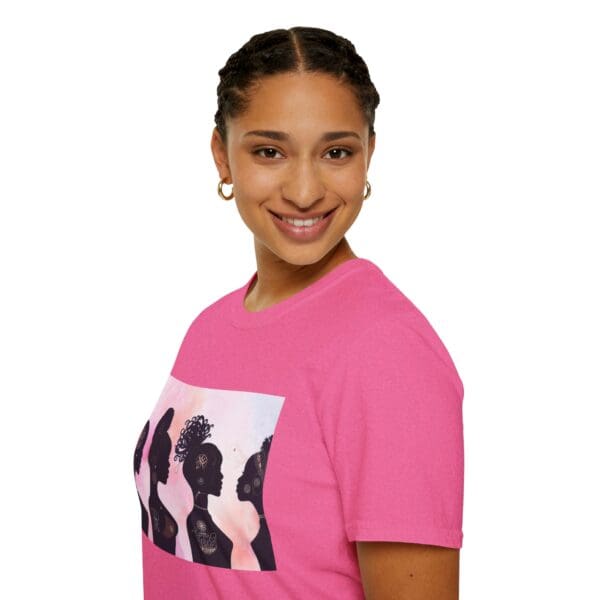 Empowerment Silhouette Unisex Softstyle T-Shirt - Image 91